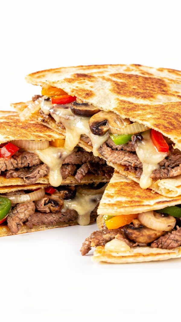 Philly Cheesesteak quesadilla